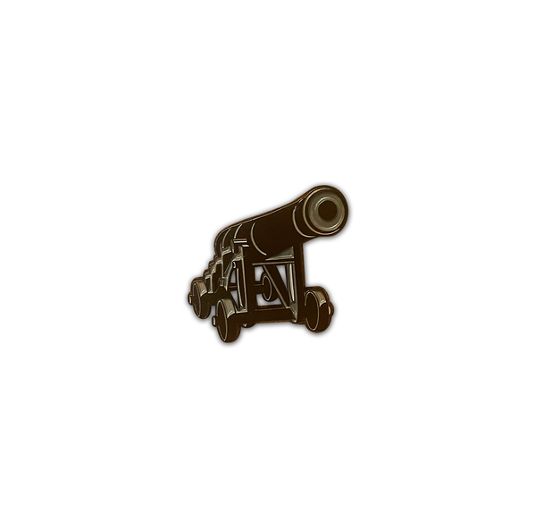 A/Burg Cannon Enamel Pin