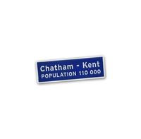 Chatham Sign Enamel Pin or Magnet